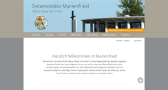 Desktop Screenshot of marienfried.de