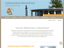 Tablet Screenshot of marienfried.de